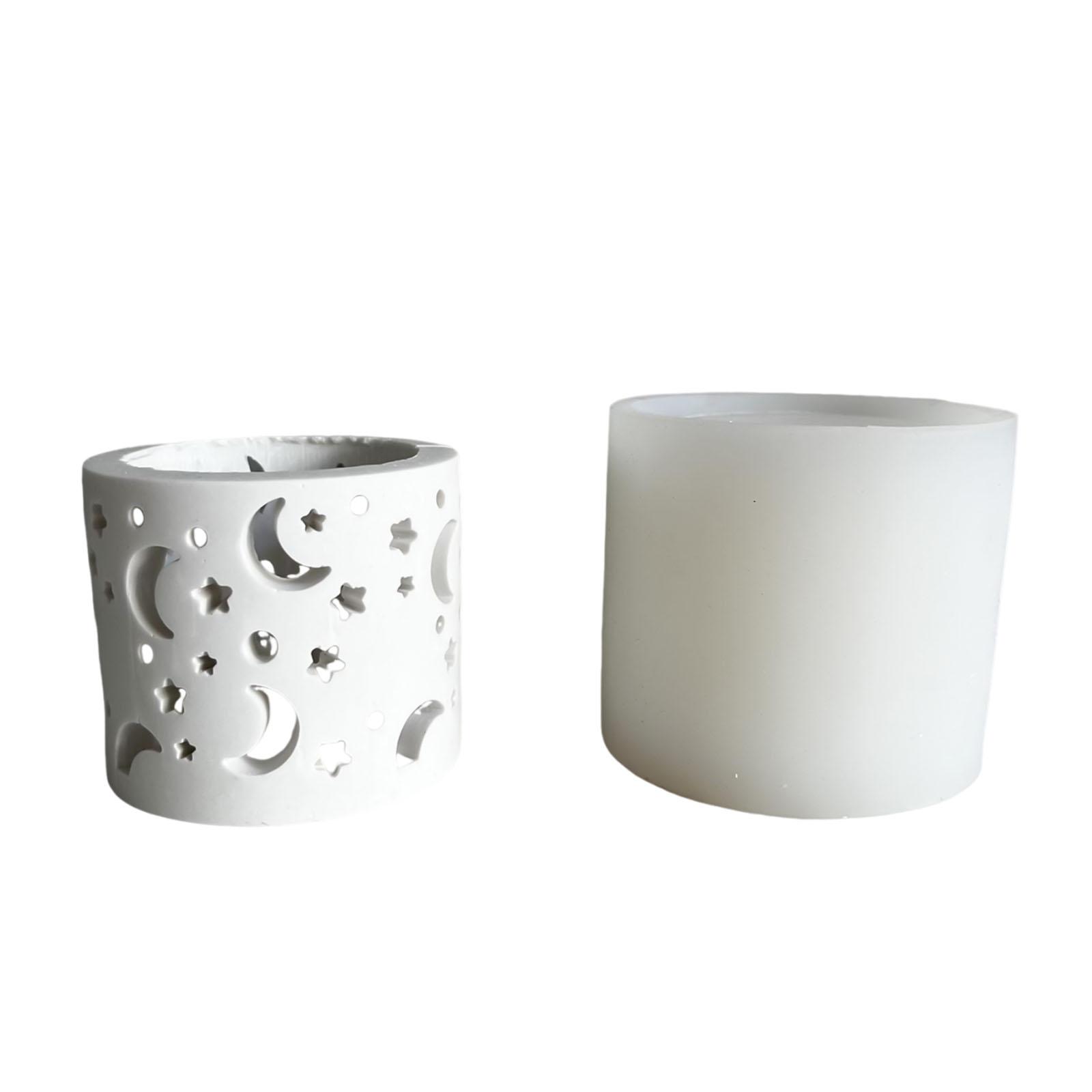 

Многоцелевой прочный силиконовый подсвечник в виде луны и звезды, портативный набор для принадлежностей для поделок из смолы и гипса, разные размеры T1