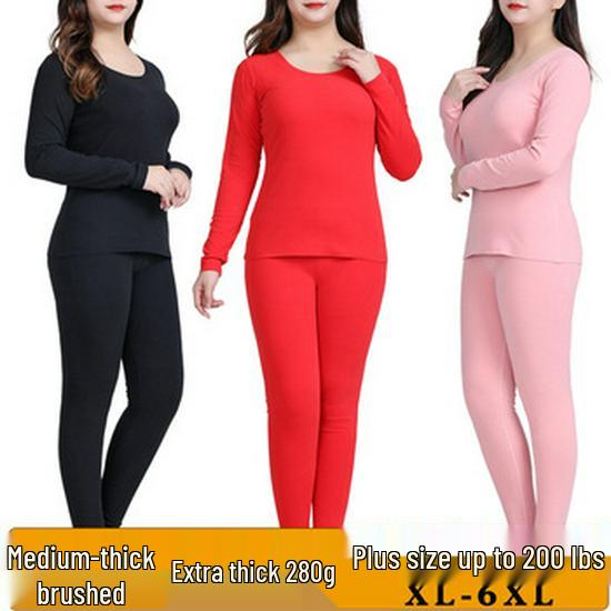 Women's High Waist Slim Fit Cotton Long Johns - Solid Color Thin Warm Pants