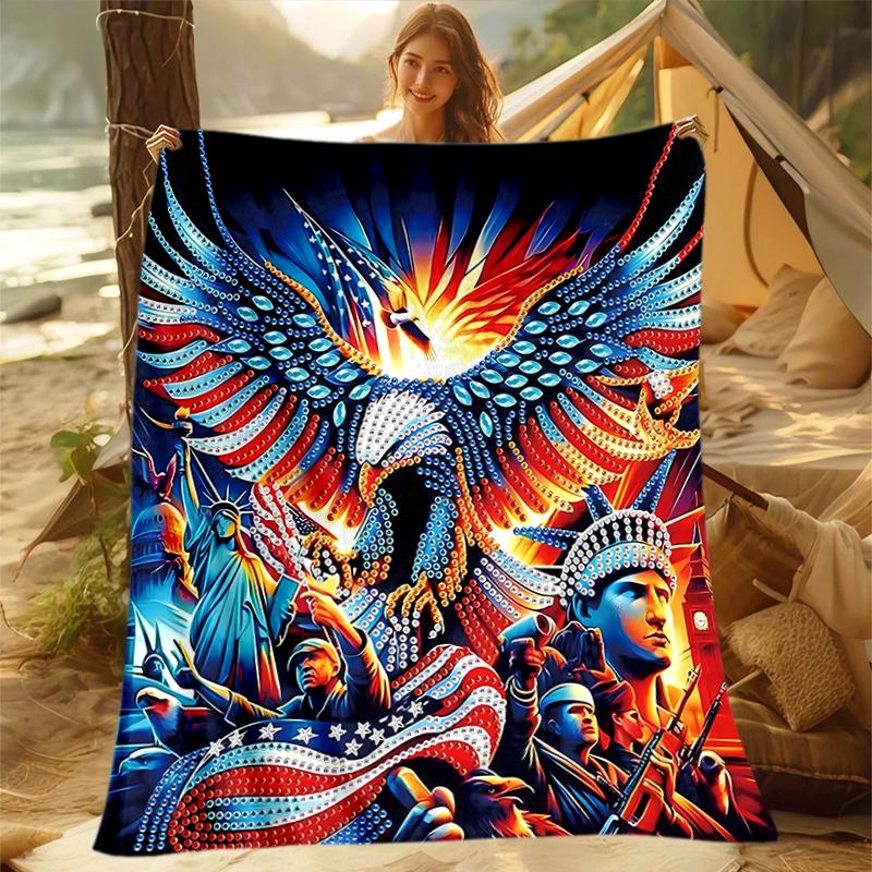 1pc U.S. soldiers and military armed forces blanket, al season lightweigh Poster blanket home office outdoor nap multifunc Poster blanketional blanket