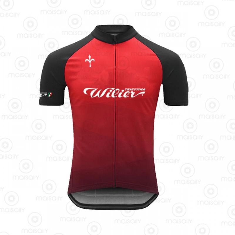 

WILIER VINTAGE William Riding Clothes Mountain Road Bicycle Short-sleeved Shirt Quick-drying Breathable Sunscreen XXXL
