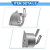 Engine Oil Cooler Kit Compatible for Mini Cooper 2014-2021, Durable Aluminum Alloy Silver Tone Transmission Oil Cooler with O-ring Seals