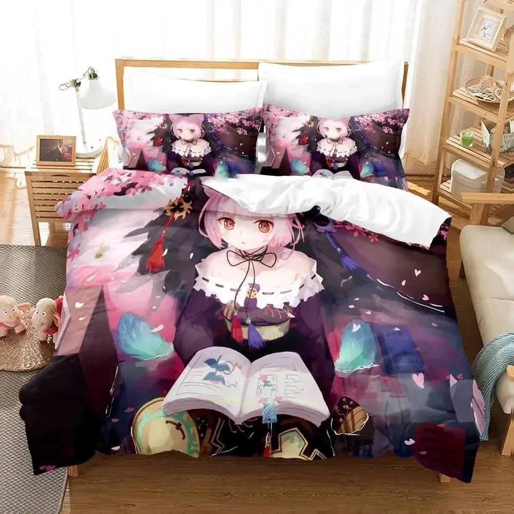 3D Print Anime Atelier Sophie Bedding Set Duvet Cover Bed Set Quilt Cover Pillowcase Comforter King Queen Size Home Textiles