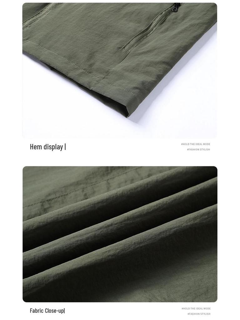 2025 Men's Casual Jacket - Wrinkle-resistant, Breathable, Soft Solid Color Outerwear for Autumn/Winter