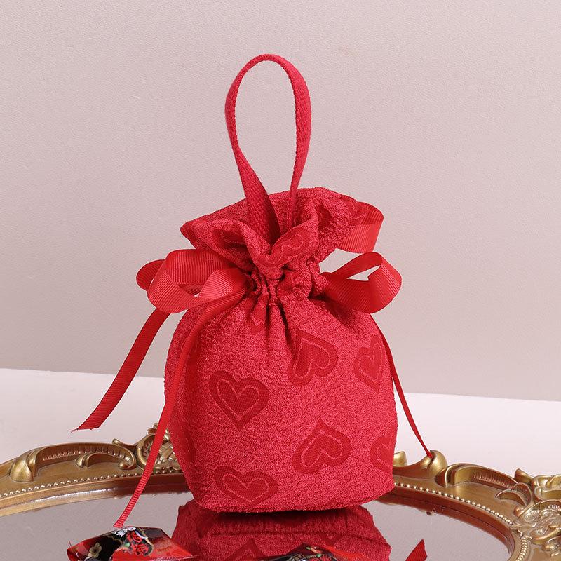 Hochzeits-Süßigkeitstüten im chinesischen Stil und knitterfreie Handtaschen-Gastgeschenke