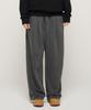 CARGOBROS FOR WOMAN Pigment One-Pleat Wide Sweatpants (Charcoal)