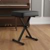 Foldable Adjustable Folding Piano Stool Sturdy Cross-Design Keyboard Bench for