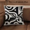 2D Abstract Geometric Pattern Pillow Covers Pattern Cushion Cover Suitable For Sofa Bedroom Car Pillow Cover