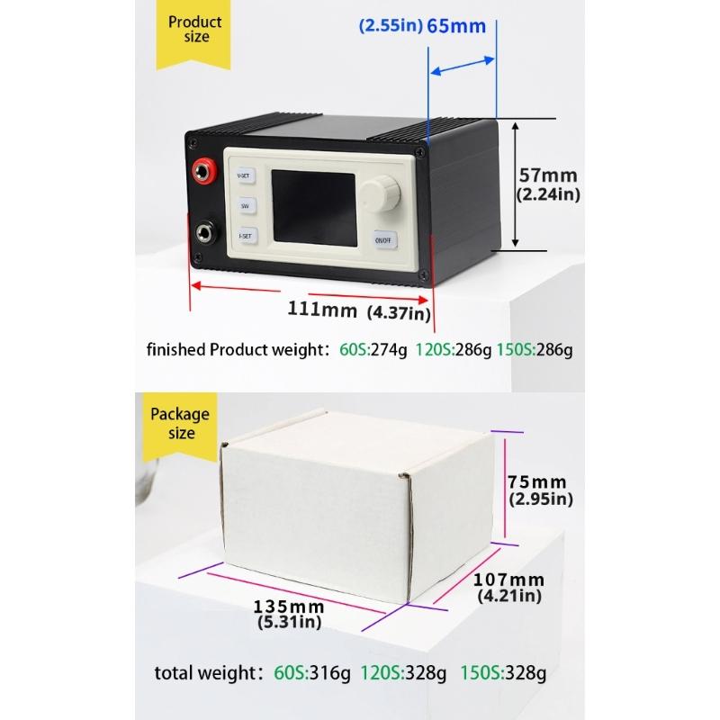 Programmable Power Supply Modules 120W Constant Current Voltages Control Solar Charging with Transmission Interfaces