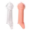 Silicone Reusable Penis Sleeve Flexible Glans Penis Enlarger Extender Delay Ejaculation Massage Vagina Adult Sex Toys For Men