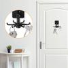 360 Degrees Rotated Kitchen Hooks Self Adhesive Wall Door Hook Handbag Clothes Ties Bag Home Hanging Rack