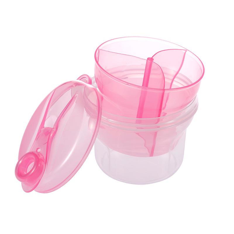Three-Compartment Rotating Milk Powder Container - Multifunctional, Portable Baby Milk Powder Box