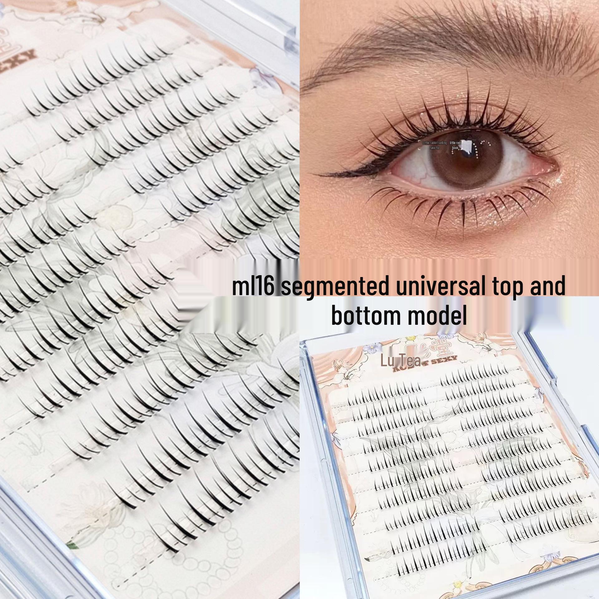 M116 Universal Lazy Person Eyelashes – 10 Rows for a Natural Bare Face Look