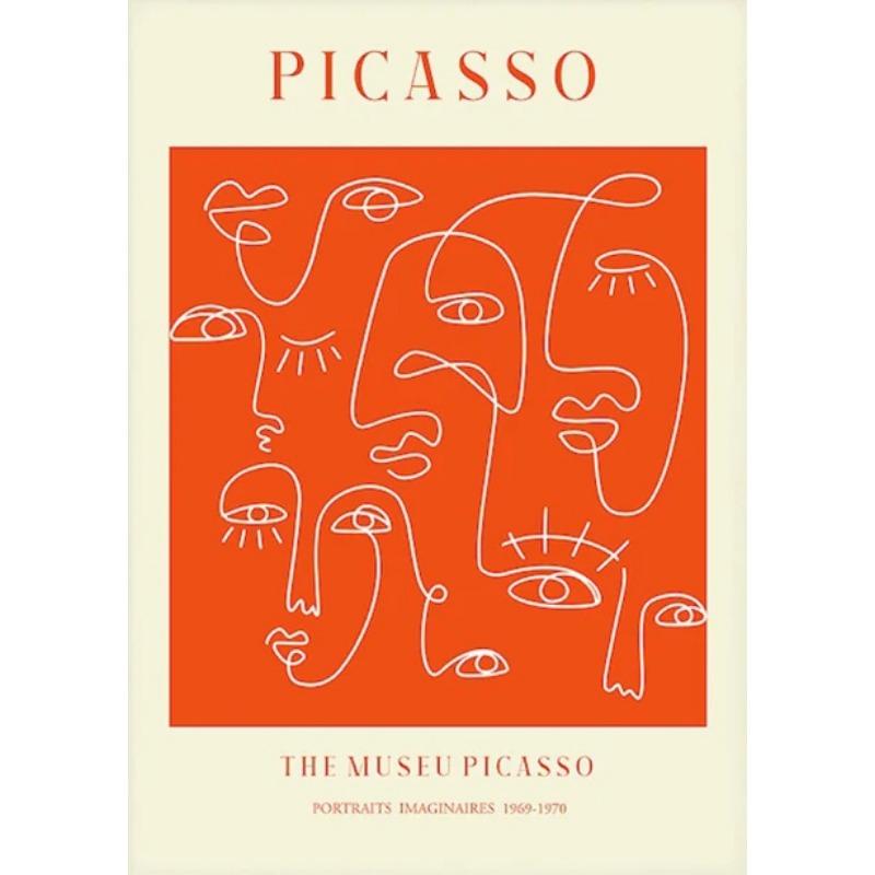 

Скандинавская стена Современный Оранжевый Пикассо Галерея Настенное Искусство Принт Абстрактный Выставочный Постер Холст Живопись Картинки Декор Cuadros 21cm×30cm NoFrame