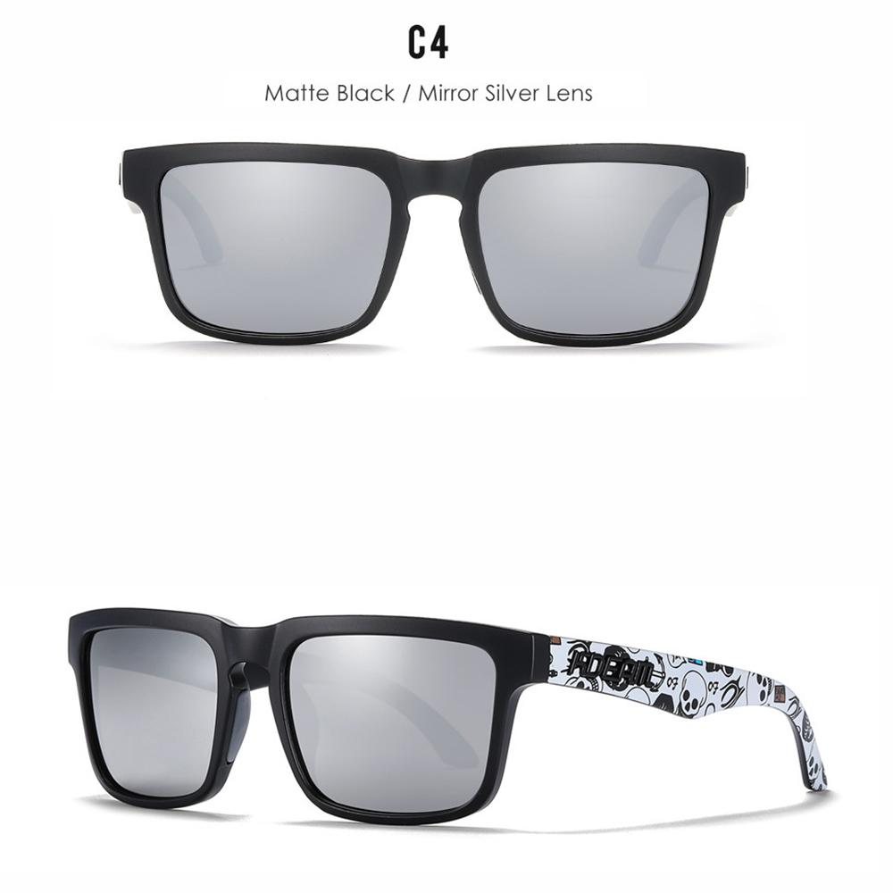 KDEAM Brand Men Square Polarized Sunglasses Colorful Design Cool Fashion Women Shades Summer Sun Glasses Mirrored Coating Lens
