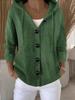 2026 Autumn/Winter Women's Hooded Long Sleeve Button-Up Cardigan Sweater
