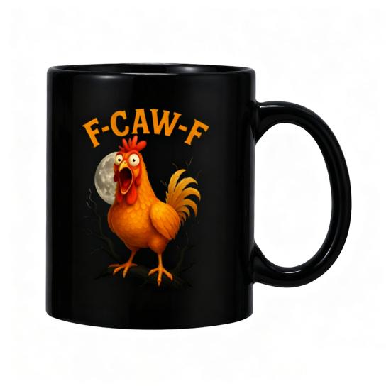 Rooster Ceramic Coffee Mug 3D Printed Chicken Design Tea Cup Hot Drinks Cup for Home Kitchen Restaurant Use