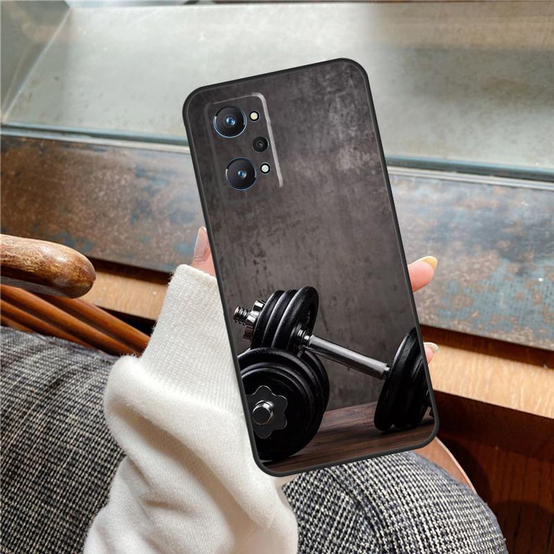 Bodybuilding Gym Fitness Case For Realme 15 Pro GT7 GT6 11 12 13 14 Pro Plus C55 C51 C53 C35 C33 C61 C65 C67 C71 C75
