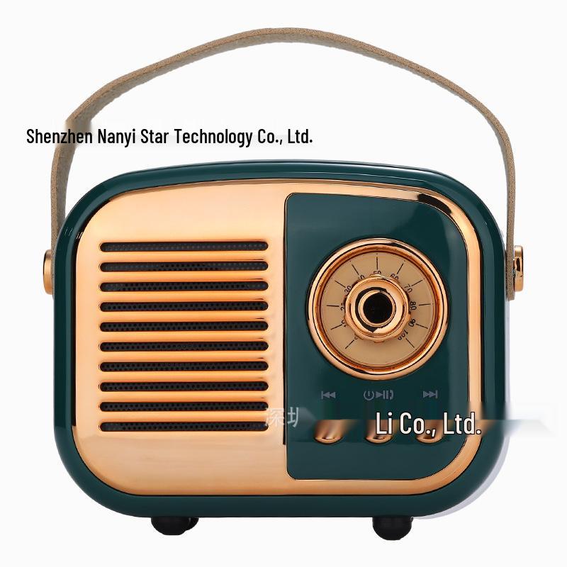 Retro Mini Portable Bluetooth Speaker with Card Slot - Wireless and High-Value Gift