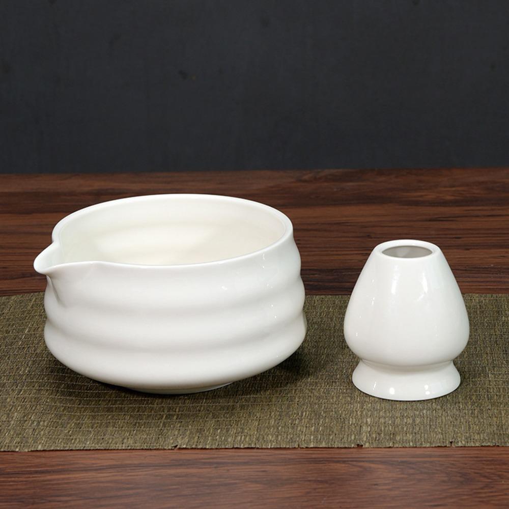 Ceramic Matcha Whisk Stand Smooth Green Tea Maker Cup Tea Ceremony Tool for Tea Set Accessories