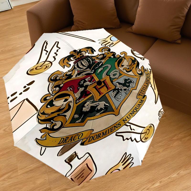 1PC Warner Hogwarts School Umbrella-8-Rib Reinforced, Automatic Open, Lightweight-A112
