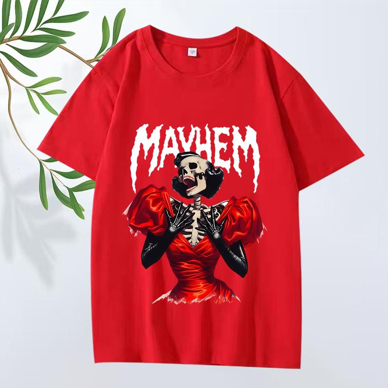 Mayhem Ball Lady Gaga Fashion T Shirt Men ’s Women Oversized 100% Cotton Cool Funny Short Sleeve Print Tops