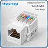 Tool-Less RJ45 Keystone Jack, Cat5e Cat6 Ethernet Female Wall Jack, No Punch Down Type Network Wall Mount RJ45 Module