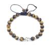 New Stock: Tiger Eye Adjustable Woven Bracelet with Buddha Head Accessories
