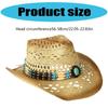 Western Straw Hat Handwoven Breathable Sun Hat Beach British Hat Elegant Wide Brimmed Straw Hat Panama Hat