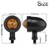 YOCITA Custom Retro Style LED Turn Signals for Harley Davidson & Cruiser Aluminum Directional Lights for Motorcycle Lighting