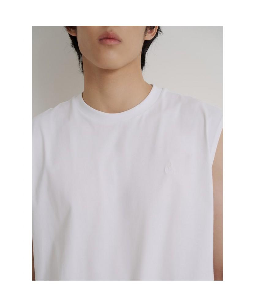 Binpolmen [Essential] Sleeveless T-Shirt White