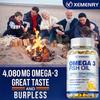 Omega-3-Fischöl 4500mg - EPA, DHA - Herz-, Gehirn- & Gelenkgesundheit - 120 Kapseln