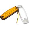 10pcs 12V 24V 12 LED Waterproof Side Marker Lights for Trucks, Trailers, Caravans, Buses, Boats - Clearance Lighting Solution(10x Yellow)