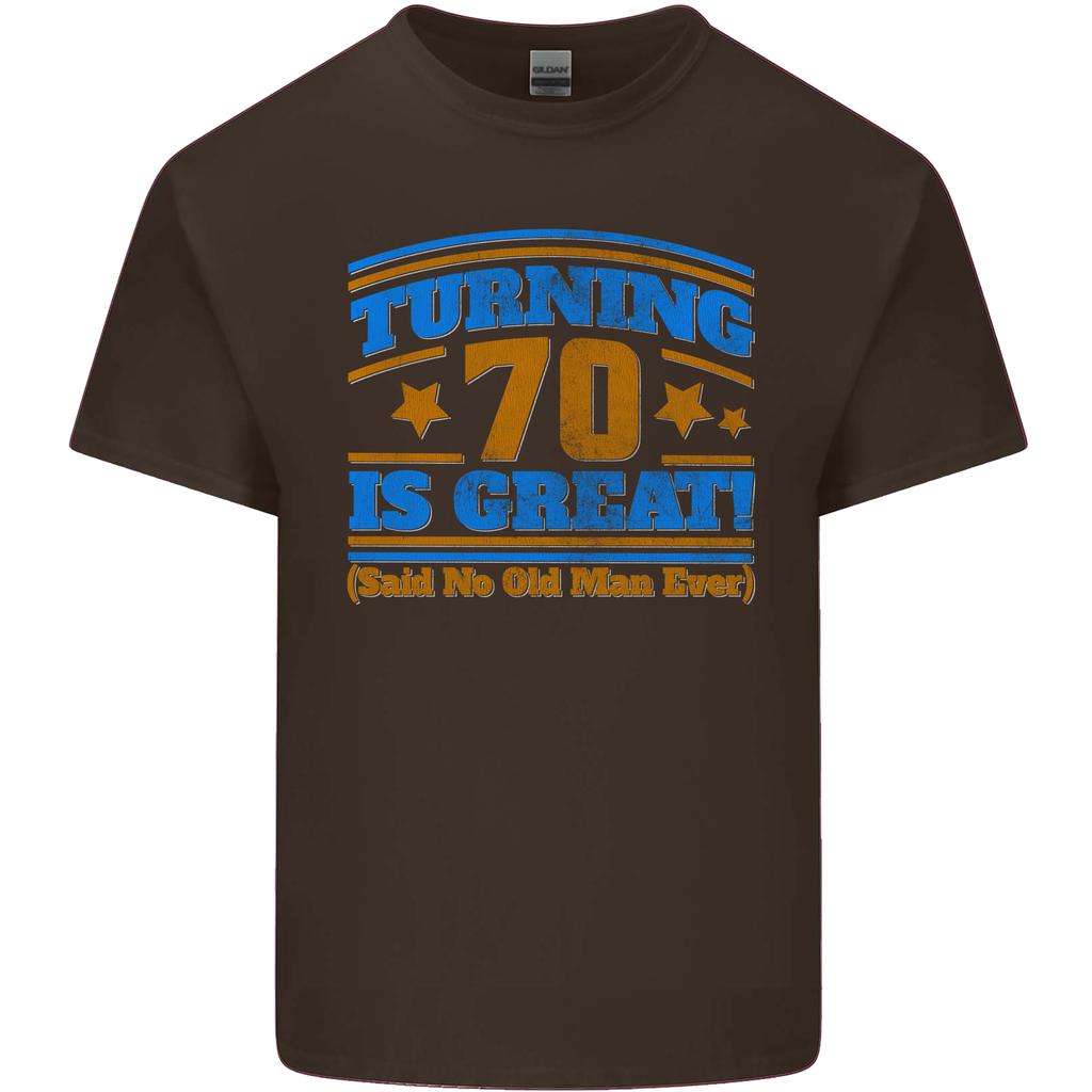 70th Birthday Turning 70 Is Great Year Old Unisexs Light Cotton TShirt