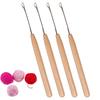 4pcs Lock Edge Crochet Hooks Metal Latch Repair Tool Stainless Steel Knitting Sewing Needles For DIY Knitting Revamping Darning