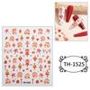 1 Sheet Chinese New Year Nail Stickers with Cartoon Designs Festival Nail Accesories Nail Decals for DIY Nail Art