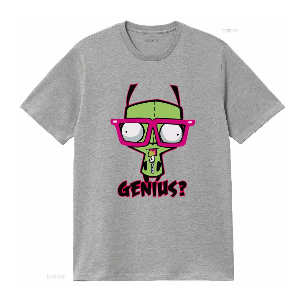Invader Zim Gir Genius Duh T Shirt for Men Available in Sizes S 2XL vintage Washed Stylish Casual Soft Comfortable graphic