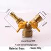Thickened Double Male Thread Gas Valve for Natural Gas, 4-Point