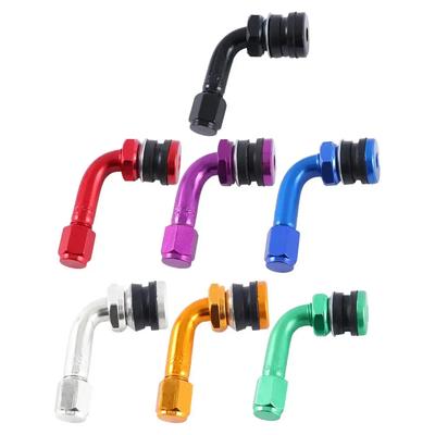 Aluminiowe Zawory Bezdętkowe 90° CNC Zawory do Obręczy z Nakrętką do Roweru Górskiego Szosowego Motocykla Lekkie Wytrzymałe