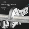 Multi-Function Adjustable Wrench: Quick-Open Chrome Vanadium Steel Pipe Pliers for Labor-Saving Household Use