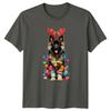 Festive Dog Christmas Holidays Unisexs TShirt Unisexs Tee Graphic Unisex Top