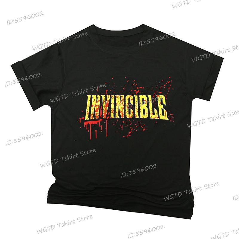 Tištěná trička Invincible s cákanci krve pro muže ženy merch Harajuku streetwear tričko pro dospělé anime pro muže ženy tričko