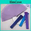Style Held Chinese Hand Vintage Folding Fan Pure Color Wood Fan Dance Performance Custom Props Wedding Party Home Decor Crafts