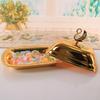 Food Container with Lid Dustproof Stainless Steel Butter Dish Box Serving Tray Hotel Supplies