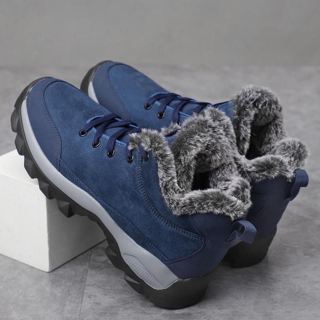 Men's Lightweight Winter Snow Boots with Warm Velvet Lining