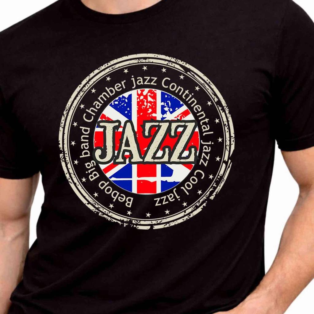 Jazz Bebop Big Band Chamber Cool Jazz Grunge Badge Graphic T-Shirt.