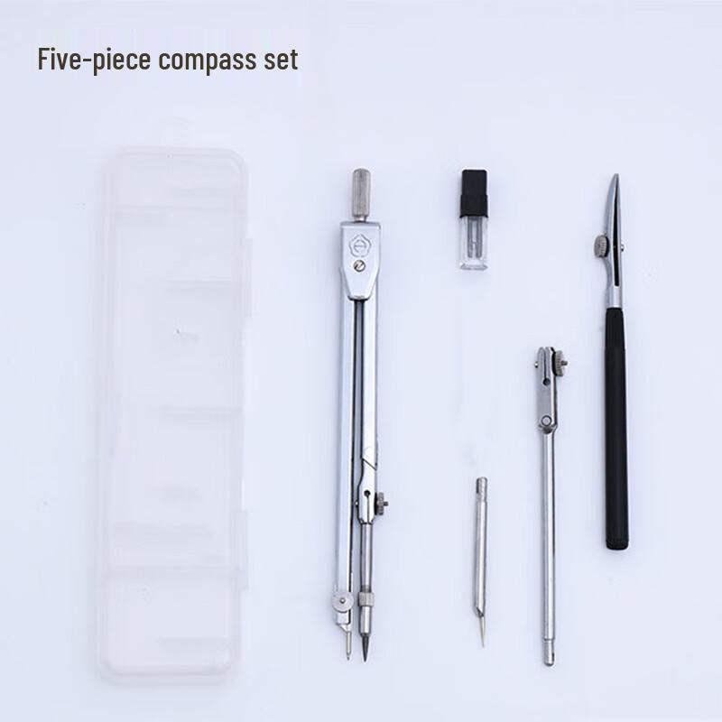 Металлическая чертежная линейка-циркуль Churong H4006T