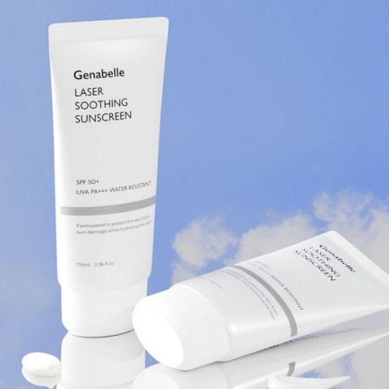 Genabelle Laser Soothing Hybrid Sunscreen SPF50+ PA+++ – 70ml × 2pcs Set