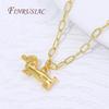 2/4/6Pcs 18K Gold Plated Brass Dog Charm For Jewelry Making DIY Animals Necklaces Bracelets Making Accessories