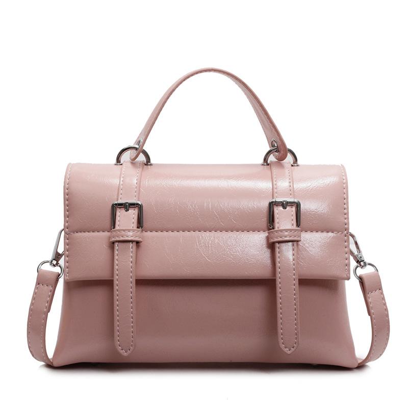 New Small Bag Women's Spring and Summer Fashion Solid Color Shoulder Messenger Bag Women's Casual Portable Small Square Bag