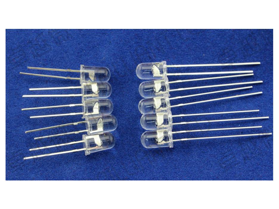 5mm White LED Light Emitting Diode 3V High Brightness Direct Plug-in